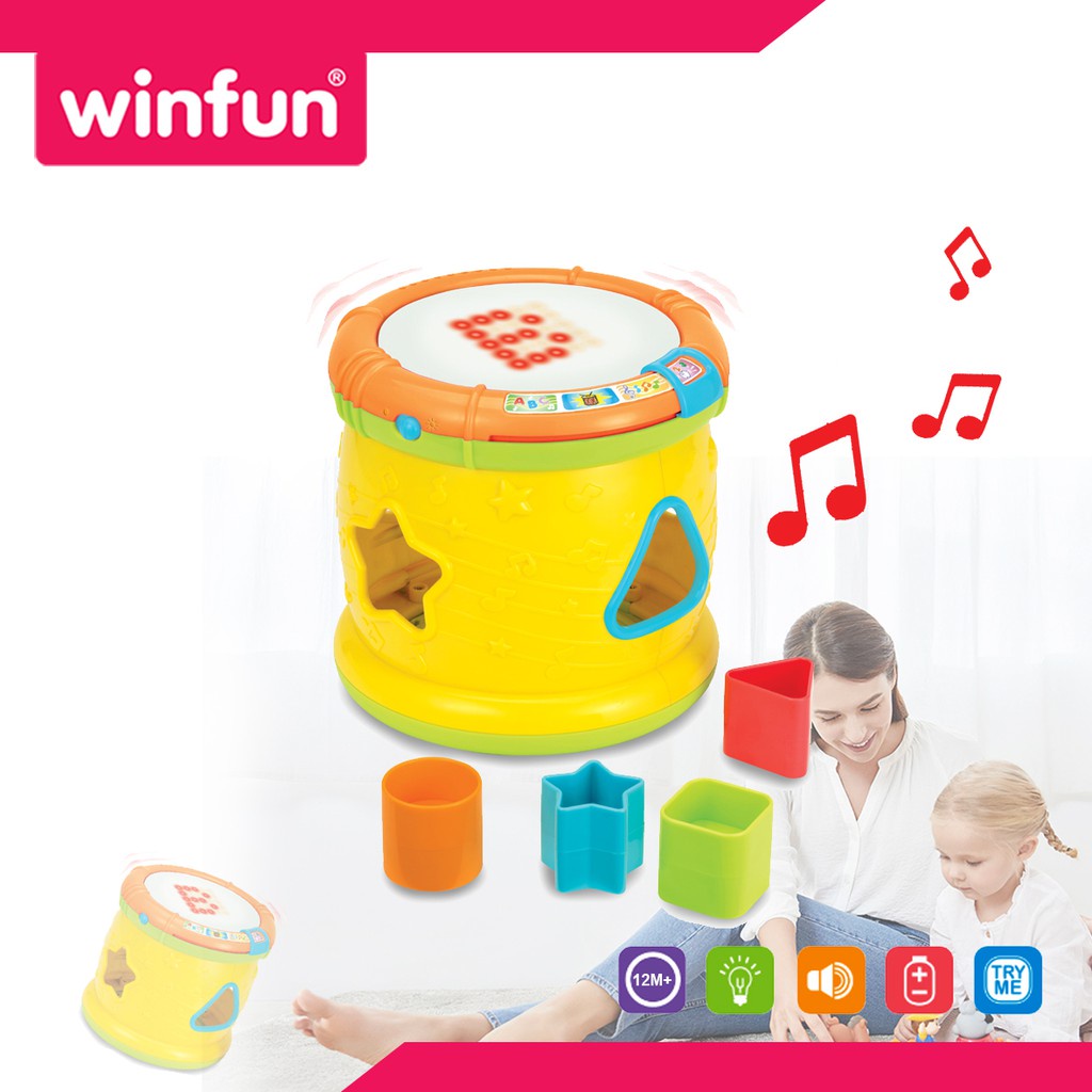 Winfun Top 'N Learn Musical Drum 6m+