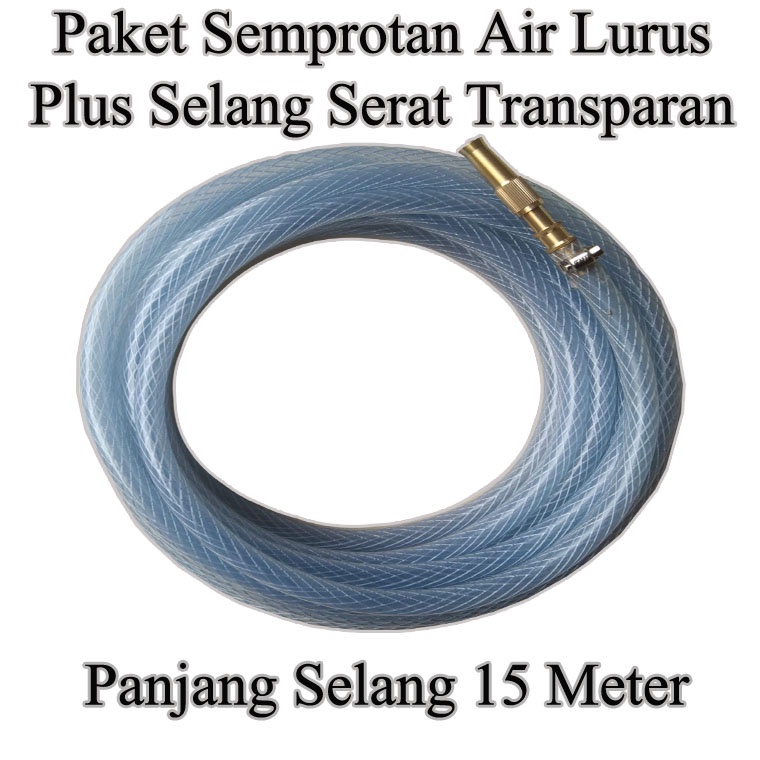 Semprotan Air Lurus Kuningan / Semprotan Selang Air Lurus 15 Meter / Semprotan Air