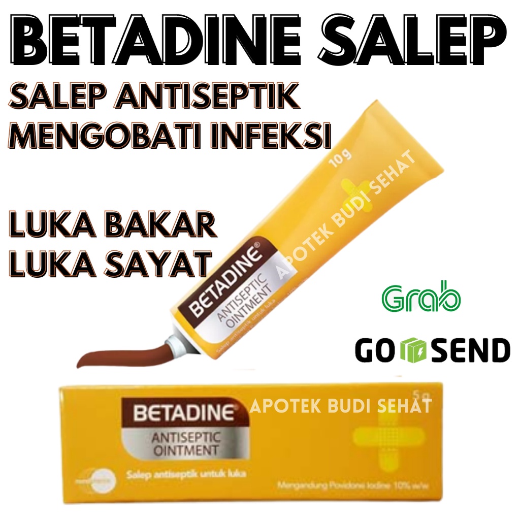 Betadine Salep Betadine Ointment Antiseptic 5gr Salep Luka Bakar Luka Gores