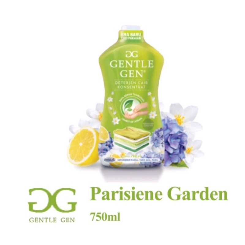Gentle Gen Parisienne Garden HIJAU - deterjen cair konsentrat tumbuhan