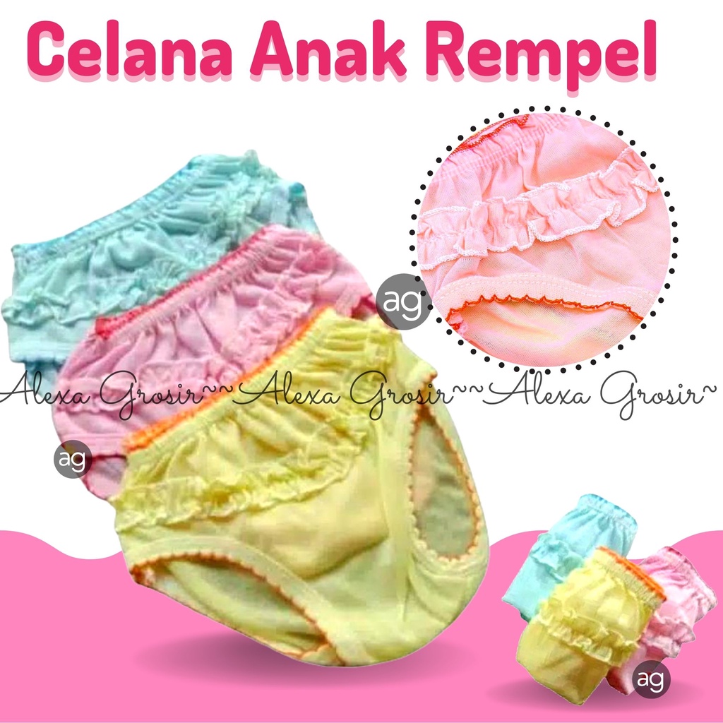 Celana dalam anak 3-24 bulan / cd anak perempuan /celana dalam anak murah perempuan model rempel