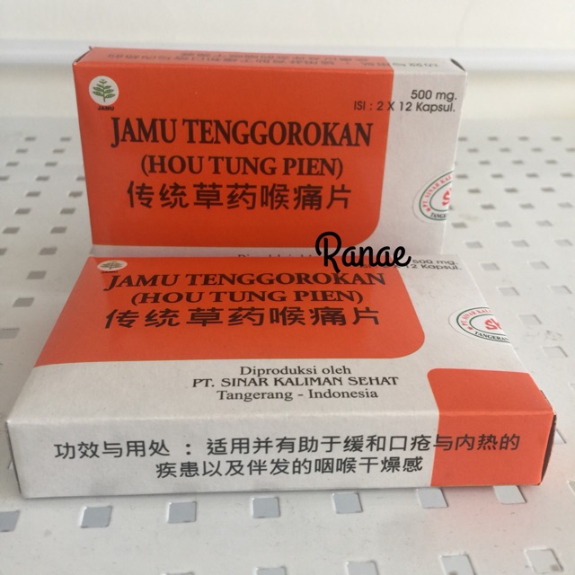 Jamu tenggorokan hou tung pien obat sakit temggorokan