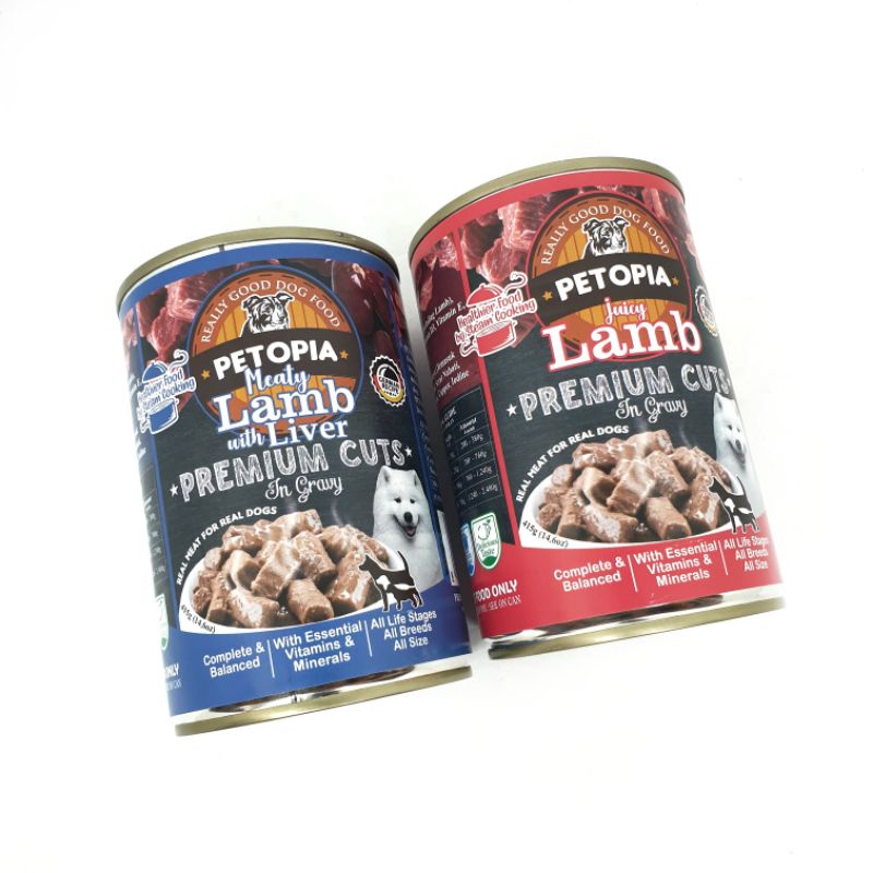 PETOPIA PREMIUM CUTS in Gravy 415 Gram / Makanan Basah Anjing Premium / Dog Wet Food