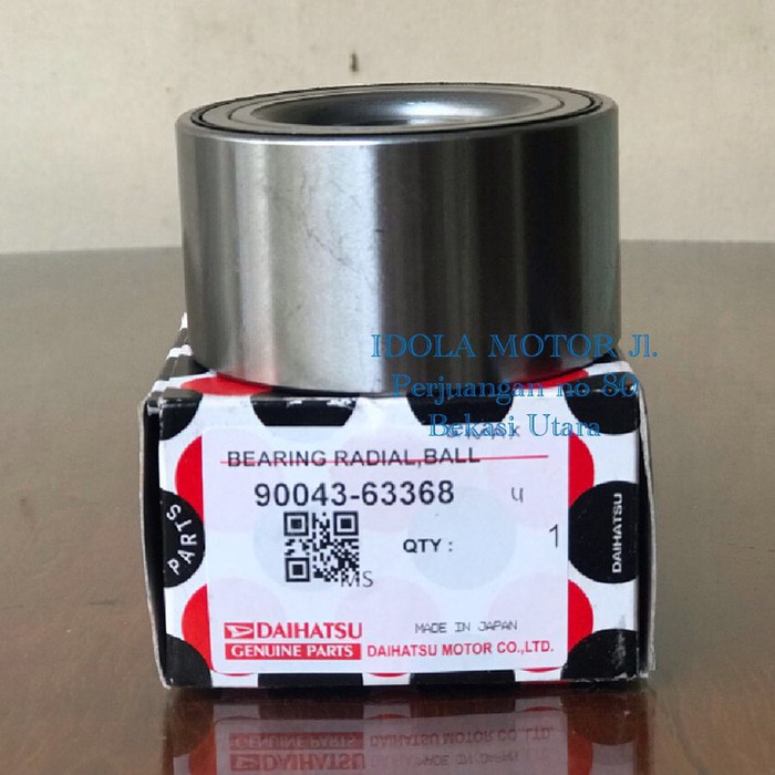 Bearing Laher roda depan gran max gmax grand max granmax 90043-63368