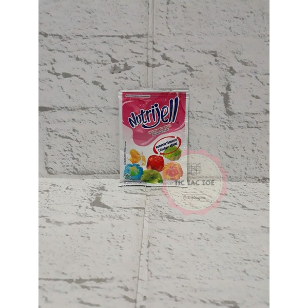 nutrijell eco strawberry sachet 10gr /nutrijell sachet