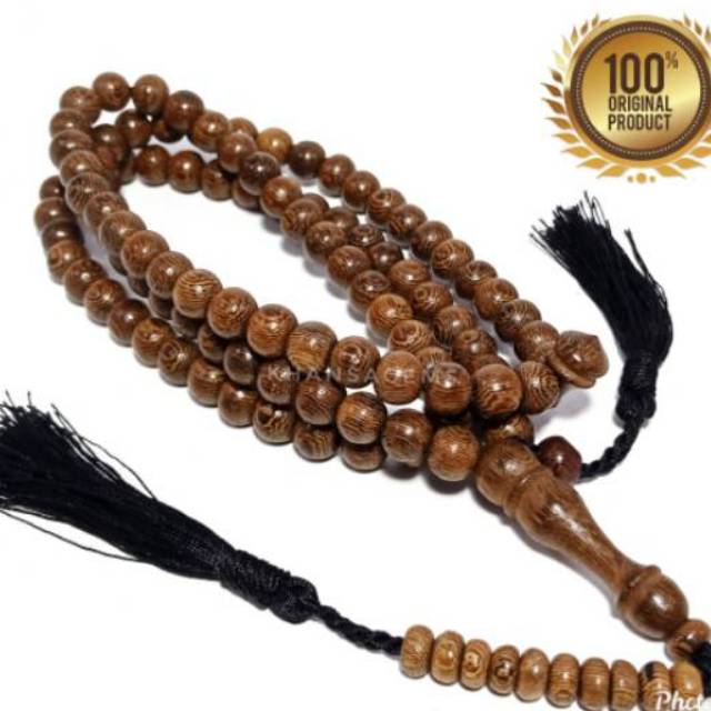 Tasbih Kayu Original Galih Kelor Kualitas Premium Top Quality Dim 8 mm Isi 99 Butir Aksesories Keagamaan Ibadah Fashion Muslim Perlengkapan Sholat Dzikir