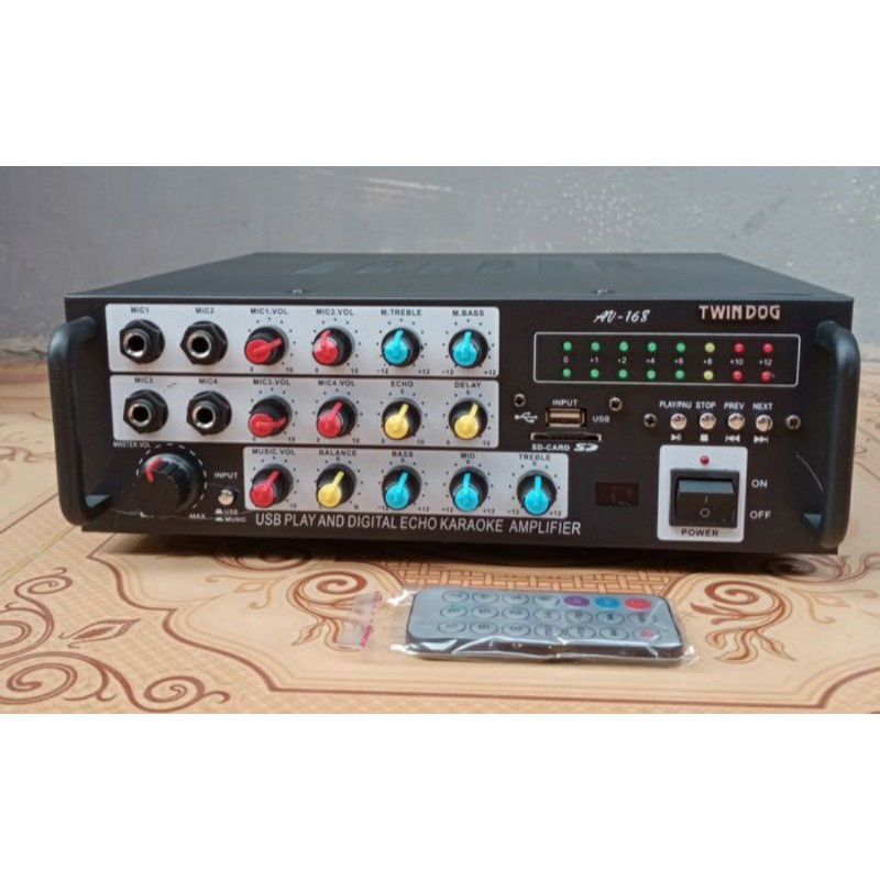 Twindog  , TD , AV 168 USB  , Twin Dog ,  Ampli, Amply, Amplifier  + Remote