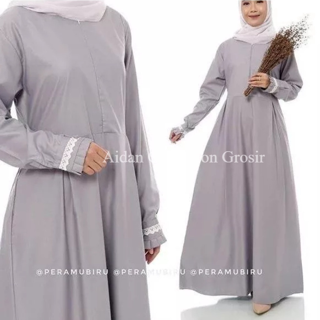 COD Gamis Polos Toyobo Premium Busui Extra Jumbo Maxi Dress Termurah