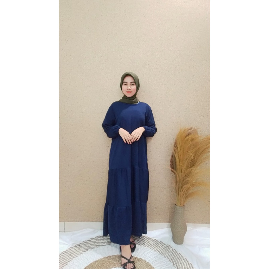 FC- DRESS AMARA MAXY MUSLIM WANITA / BASIC BASIKA HOMEY DRESS MIDI WANITA