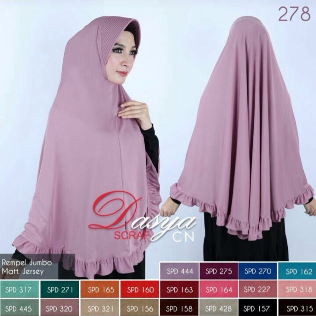 TERMURAH  GROSIR 10PCS Jilbab Hijab Rempel Jumbo Jersey GROSIR JILBAB MURAH JAWA Jilbab syari