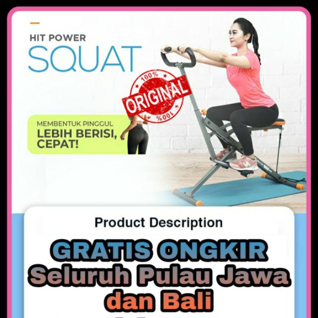 Original Hit Power Squat Lejel Seperti Di Tv Shopee Indonesia