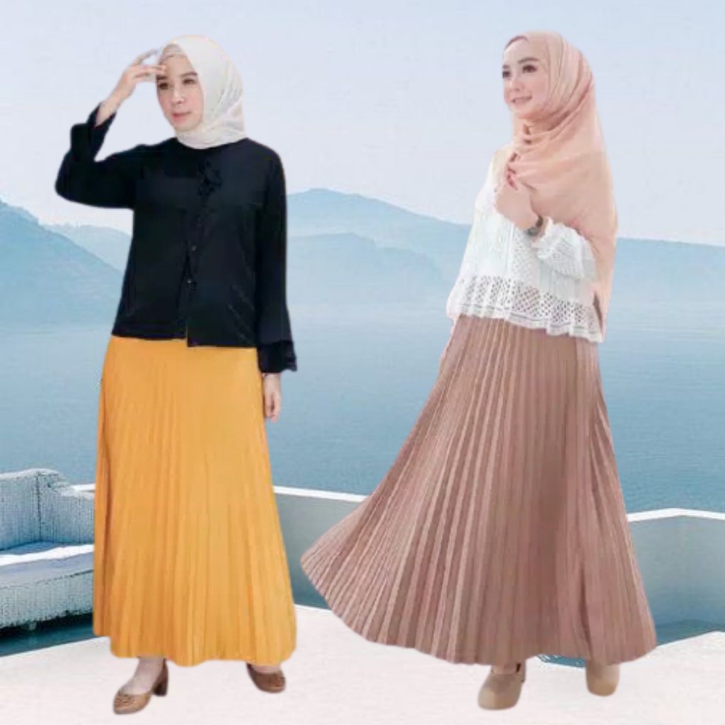 Rok Plisket Premium | Rok Wanita | Bawahan Wanita-1