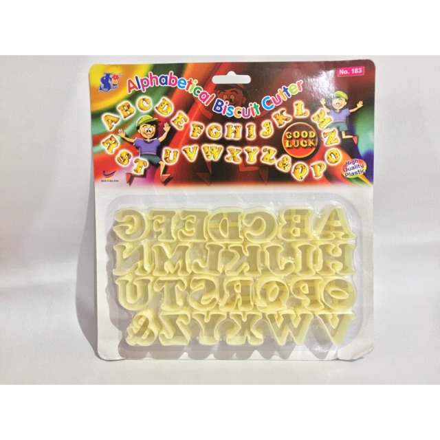 

Alphabet biscuit cutter 183