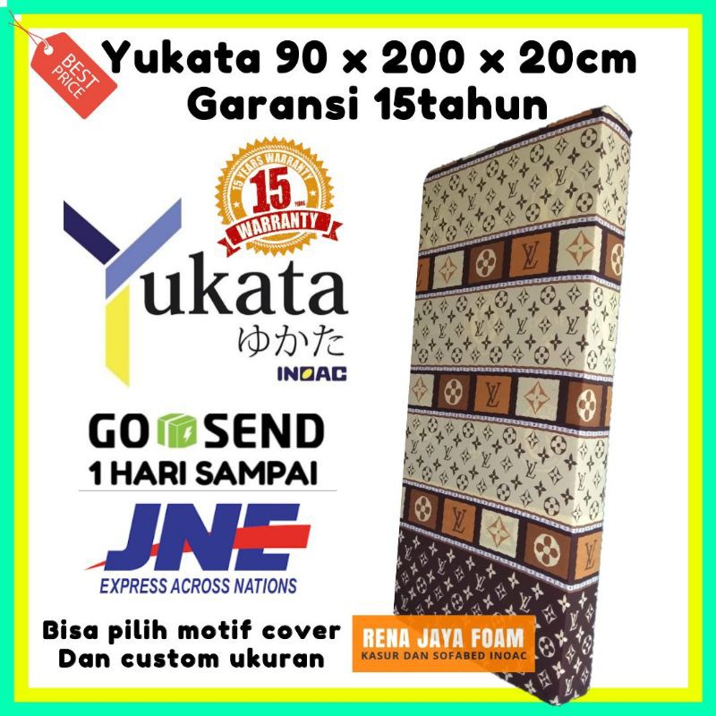 Kasur Busa Single INOAC YUKATA Single 90x200x20cm Garansi 15th BUSA ANTI KEMPES.