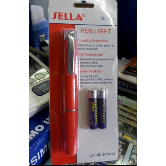 Penlight Medis LED Kesehatan Sella Pen Light Diagnostic Senter Pena Pulpen Sinar Cahaya Putih