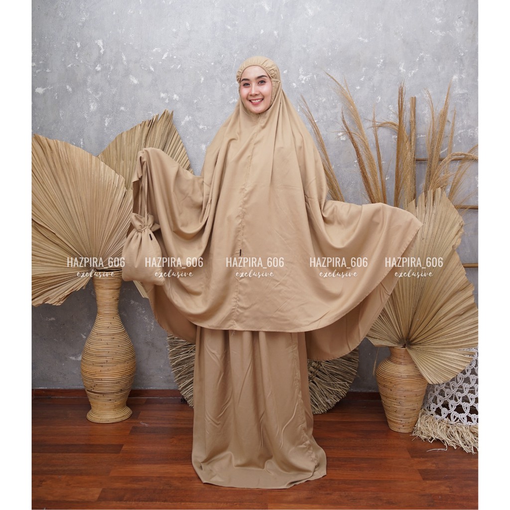 Mukena Bali Premium Jumbo Dewasa Polos