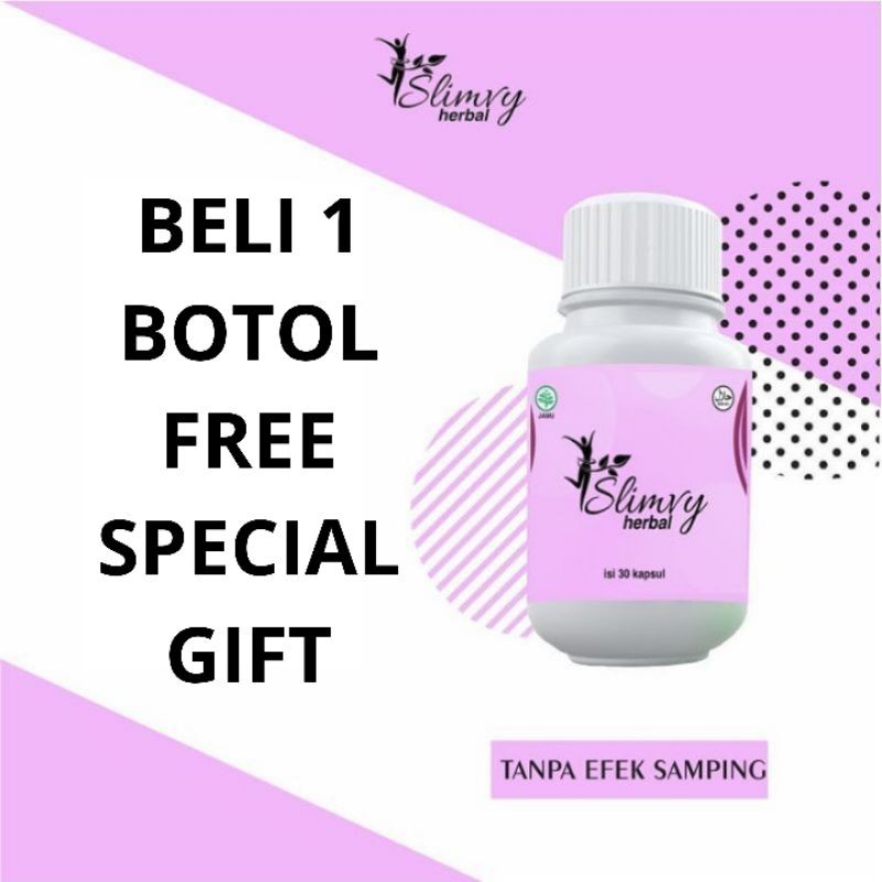 Pelangsing Badan Slimvy Herbal Original (100% GARANSI KEASLIANNYA)*