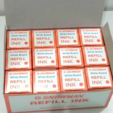 

Tinta Spidol Snowman Refill Ink White Board Marker PAK