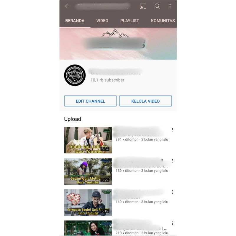 (Terjual) Akun YouTube 10k + Email AdSense (Belum Monetisasi)