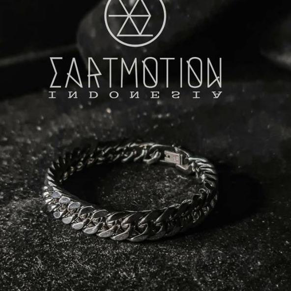 First Quality EARTMOTION GELANG ARKHA SLIM SILVER 6mm / 8mm / 10mm / 12mm