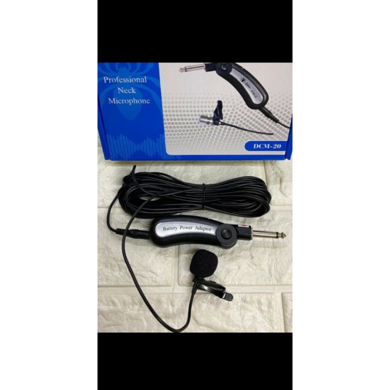 mic clip on kabel black spider DCM-20. mic imam dll