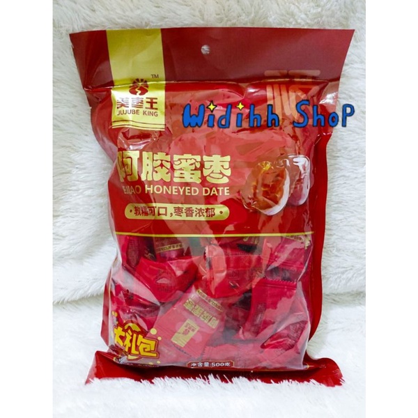 Jujube King Ejiao Honey Date 500gr / Meizaowang Hei Tang A Jiao Mi Zou 黑糖啊胶蜜枣 / 啊胶蜜红枣 / Red Dates / Kurma Brown Sugar / Kurma Madu