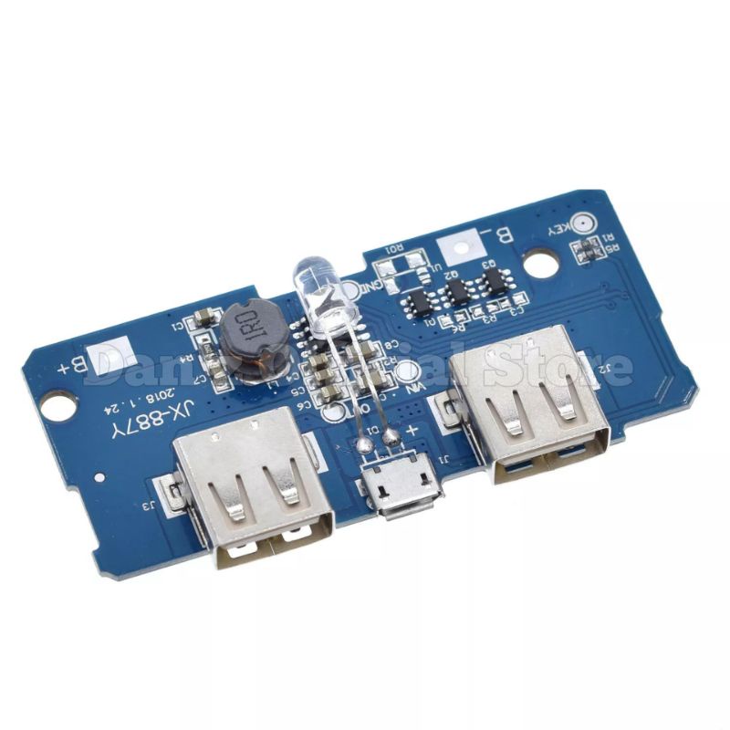 Modul Powerbank 2 Output 5V 2A Module DIY powerbank 2 Output Modul Powerbank Dual Output