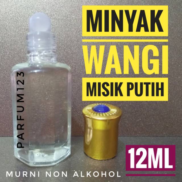 Bibit Parfum Minyak Misik Putih White Musk Arab 12ml Kental Non Alkohol Murni Shopee Indonesia