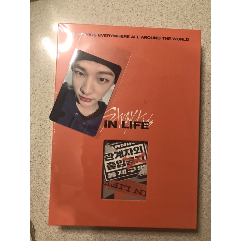 STRAY KIDS IN LIFE ALBUM SEALED + BENEFIT SWID HYUNJIN + POSTER