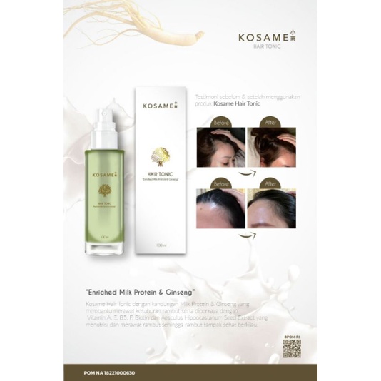 KOSAME-HAIR TONIC PENUMBUH RAMBUT-MISSFLOLAKS