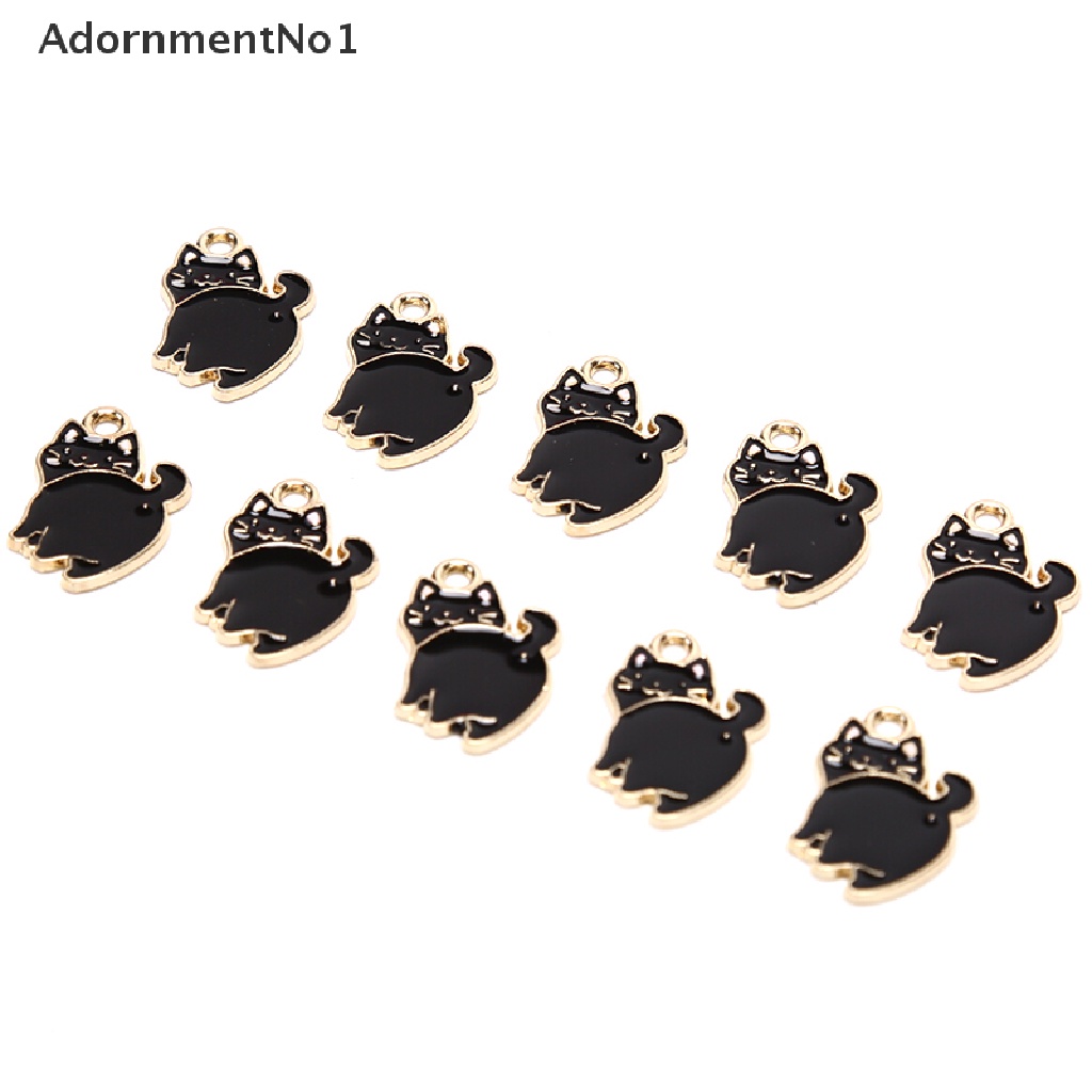 (AdornmentNo1) 10pcs / Lot Liontin Bahan Alloy Desain Babi / Kucing / Panda Menarik Untuk Perhiasan DIY