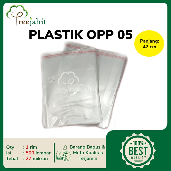 

Ginger- Plastik Lem OPP baju celana souvenir 32x42 38x42 27 mikron 500 lembar - 32x42