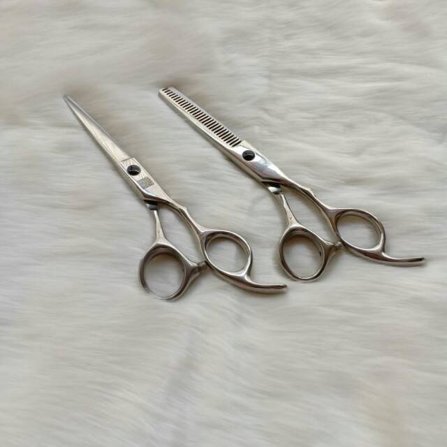 Koryu Nikko Scissors Gunting Rambut Paket KN350 Silver
