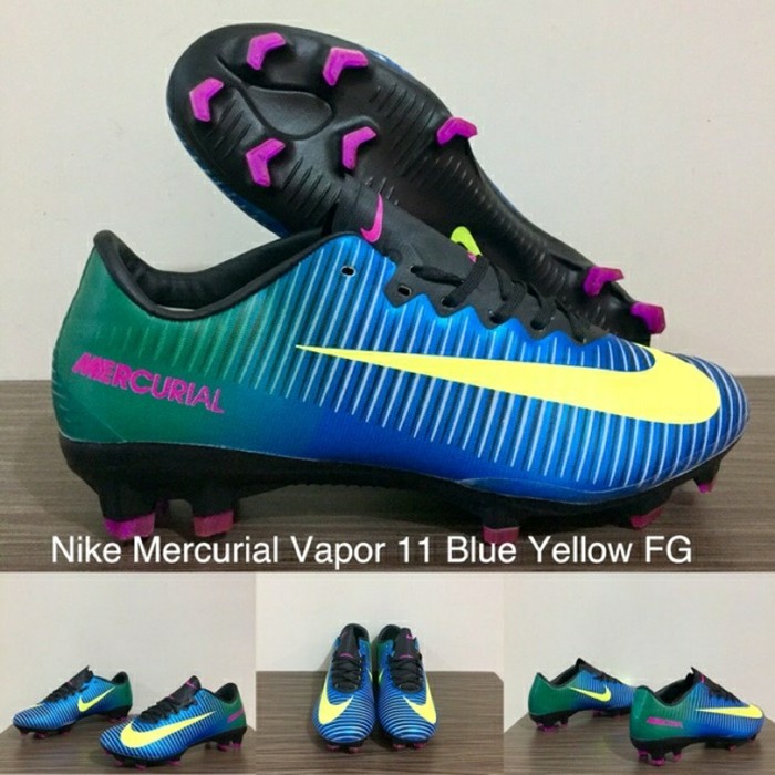 nike mercurial blue yellow