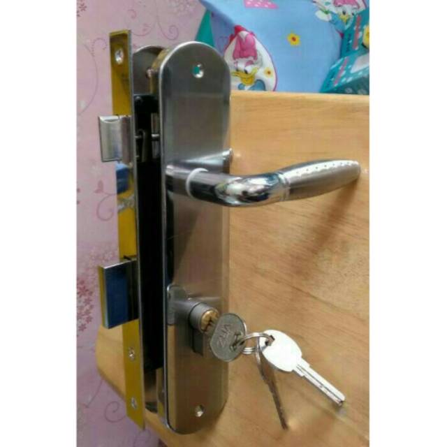 Kunci pintu  besar komplit handle pintu  gagang  pintu  