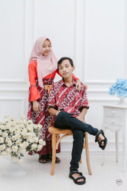 Couple Batik Terbaik Komb Baloteli, Ready Size Jumbo M-xxxxl  Dan Anak Cwe/cwok