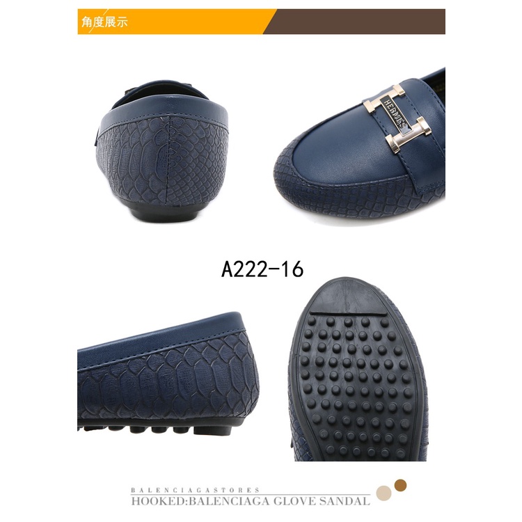 Leather Ballet Flat Shoea A222-16