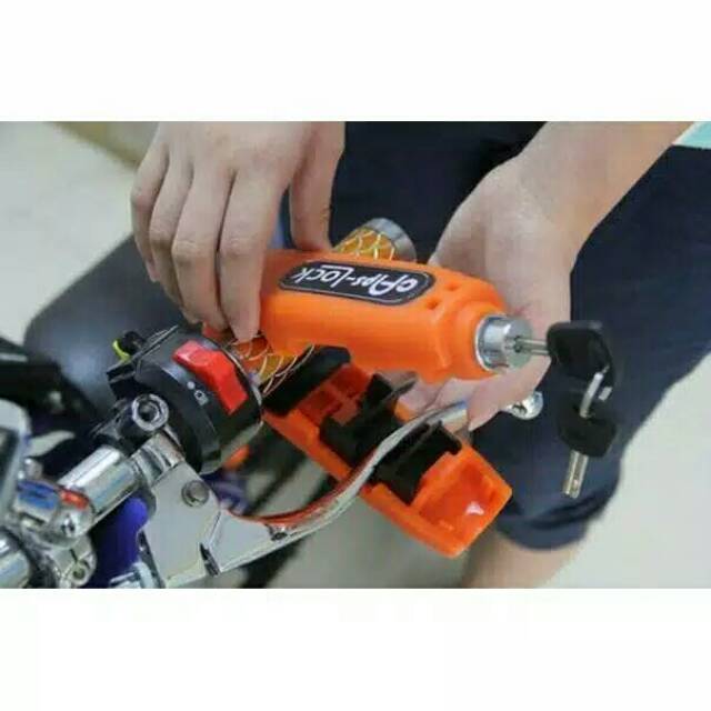 Grip Lock Kunci Stang Rem Tangan Gembok Stang Anti Maling