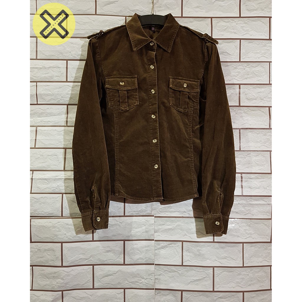 Kemeja Corduroy Wanita Second Branded - Kemeja BASIC TREND JEANS