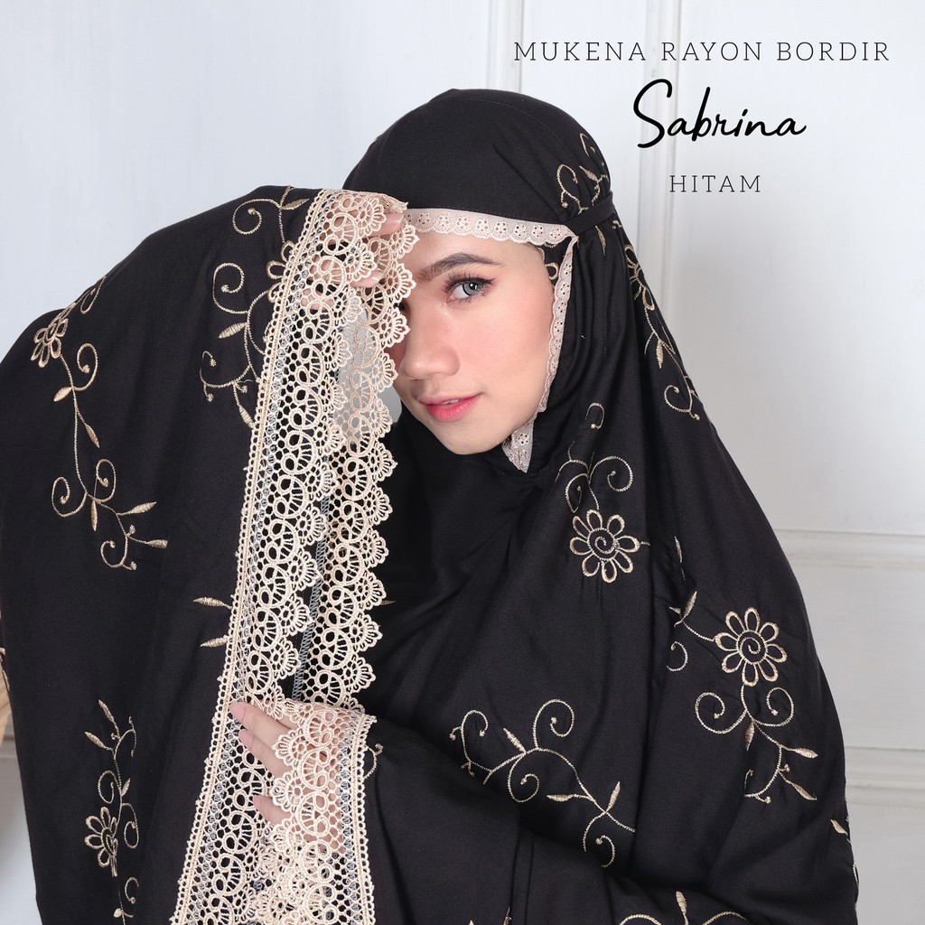 PUSAT MUKENA TASIK - MUKENA DEWASA RAYON BORDIR SABRINA