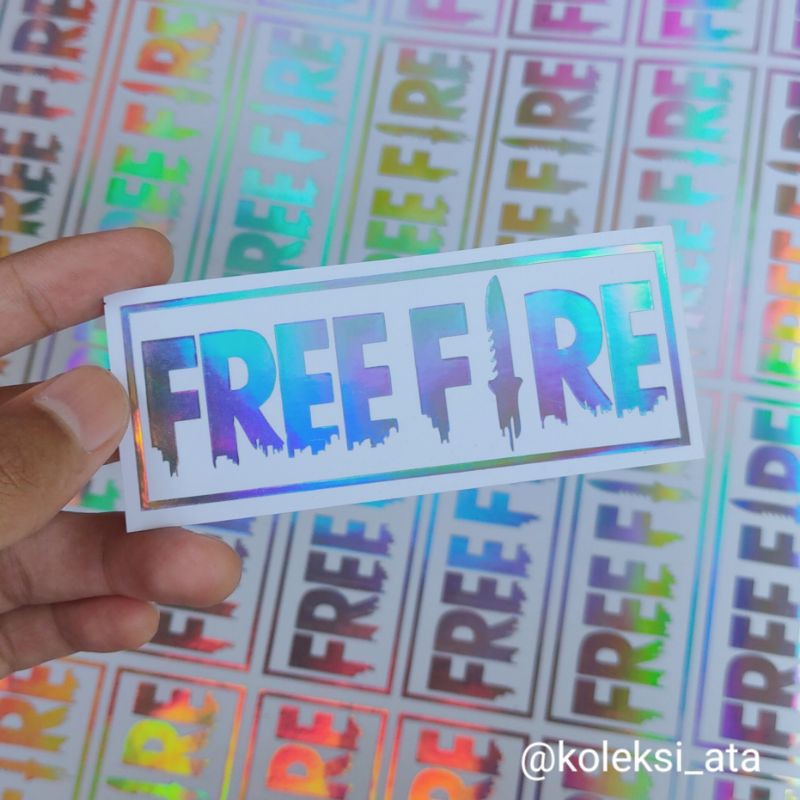 FREE FIRE STIKER CUTTING HOLOGRAM