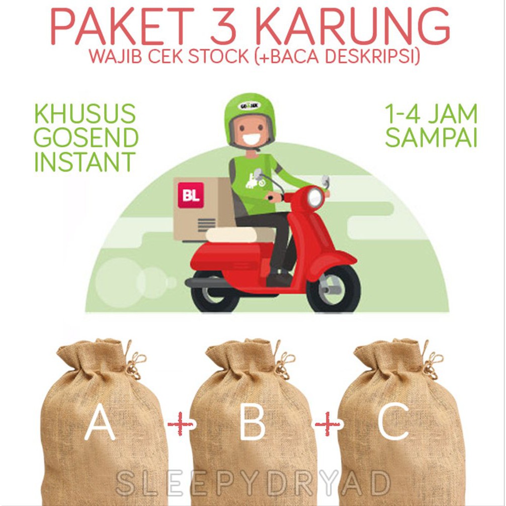 

Paket TIGA KARUNG Media Tanam khusus Gosend Instant