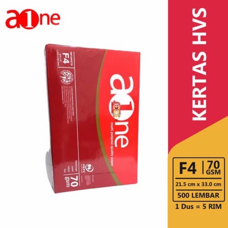 

Kertas Hvs F4 70gr A-ONE AONE