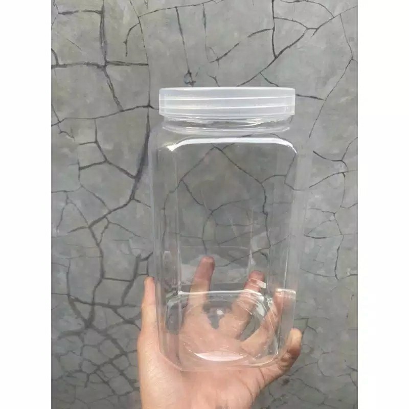 Toples Plastik 2 Liter Kotak (sudah Termasuk Tutup)