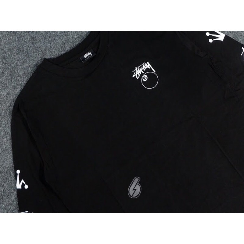 stussy 8ball crown long sleave size s m l xl