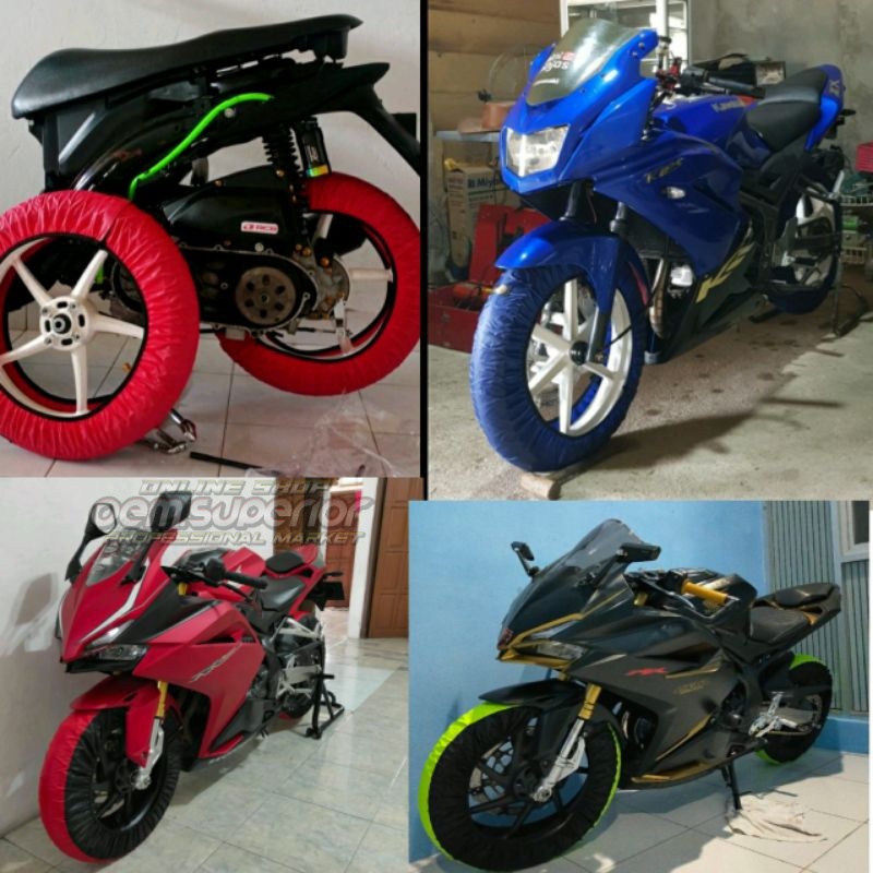 Sarung ban motor/cover ban motor/NINJA250,NINJA R,NINJA RR,R15,R25,CBR250,CBR150,NMAX,PCX,AEROX,LEXI / New