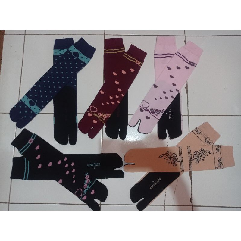 NEW KAUS KAKI JEMPOL MOTIF / kauskaki muslimah / kaoskaki / kauskaki motif / kaos kaki