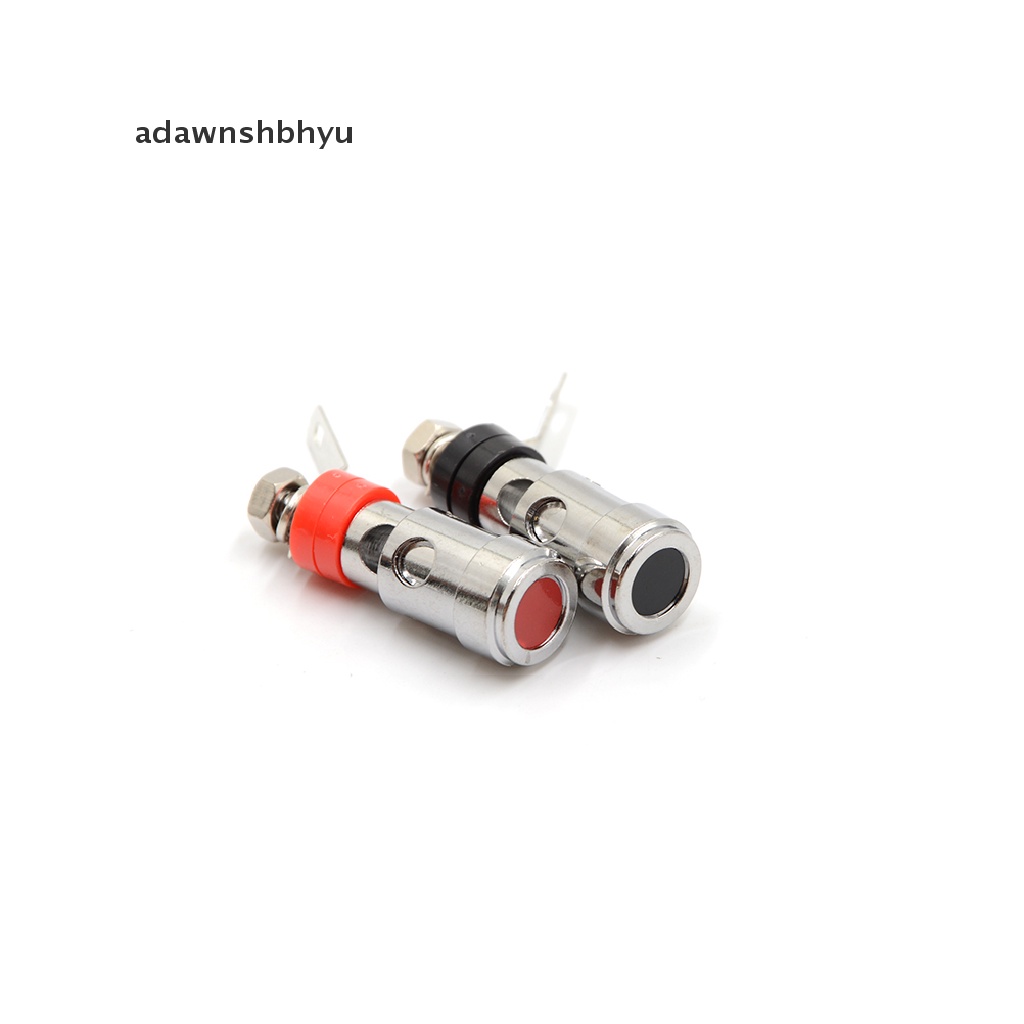 Adawnshbhyu 2pcs Speaker Audio AMP Terminal Binding Post Spring Loaded Type Lapis Nikel