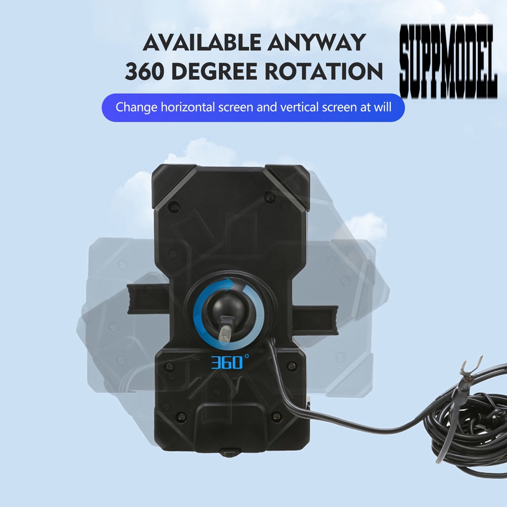 Holder Charger Handphone 15W Rotasi 360 Derajat Tahan Lama Untuk Motor / Mobil