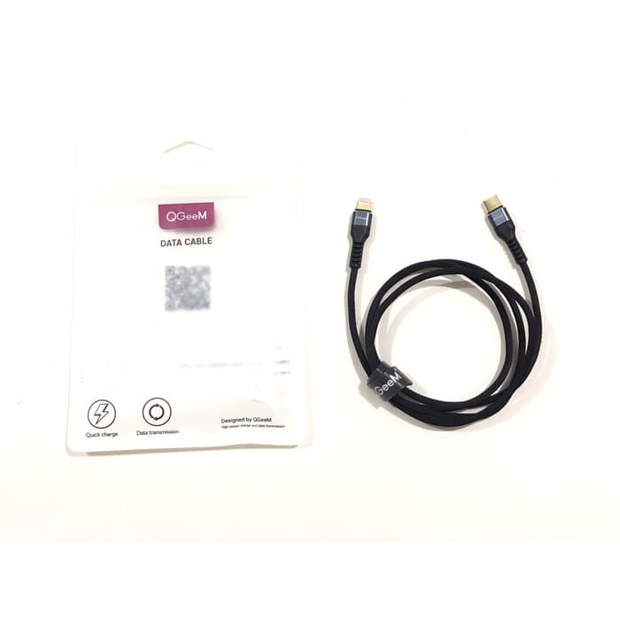 QGeeM Type C to Lightning Kabel Data Premium Quality Cable 1M Fast Charge